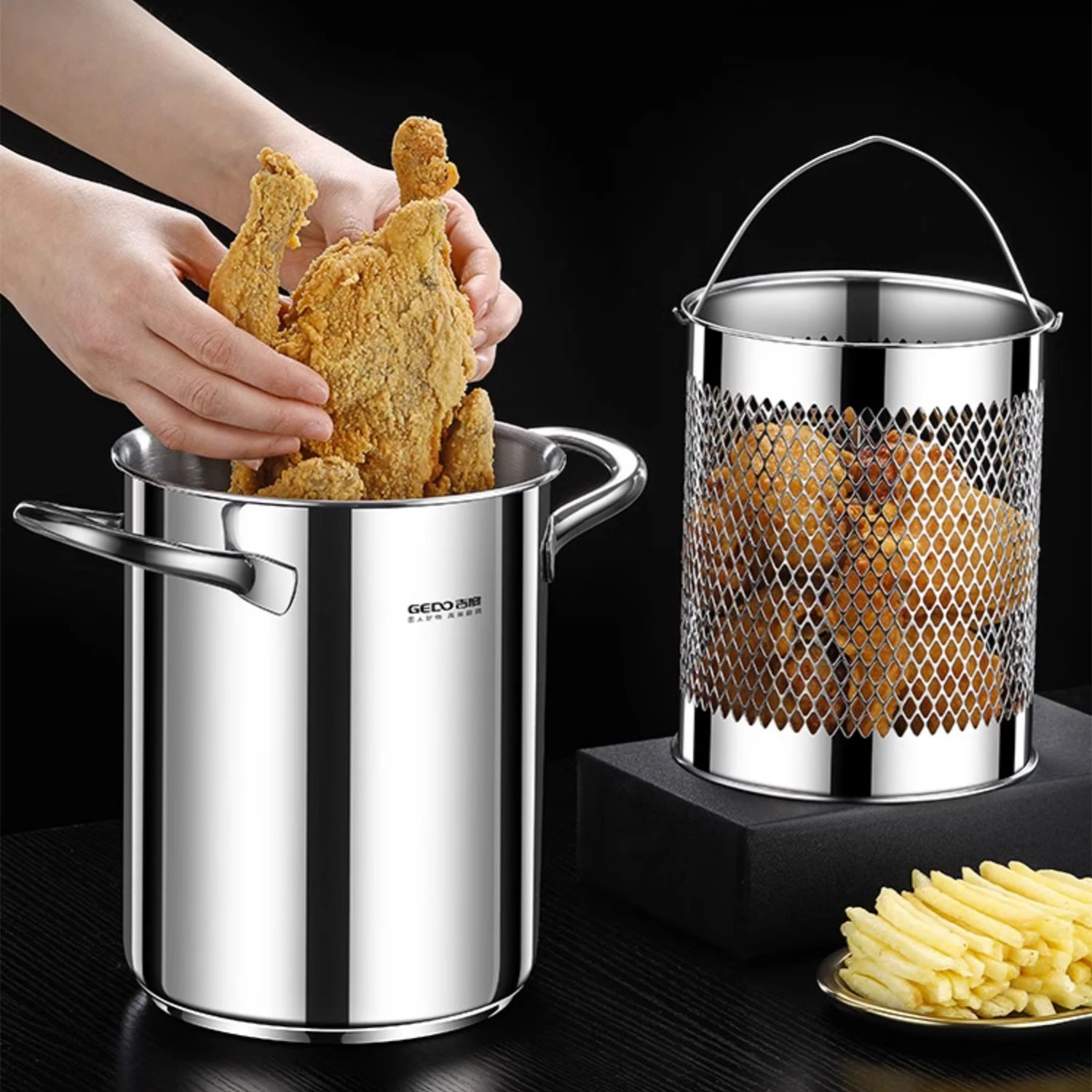 Deep Fryer Stainless - Friggitrice in Acciaio Inox 304 Puro