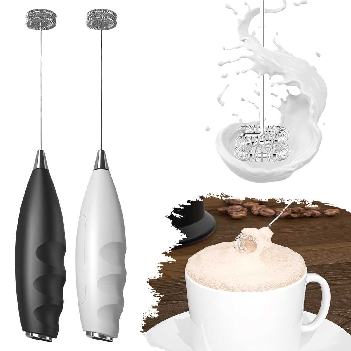 Kitchen Appliances Australia - Montalatte Elettrico per Caffè, Frullino Elettrico