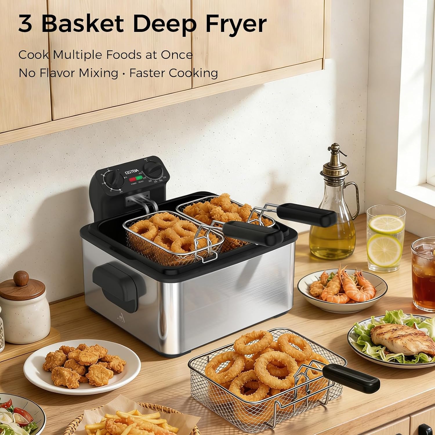 Friggitrice Elettrica con 3 Ce - Deep Fryer Stainless recensione e prezzo