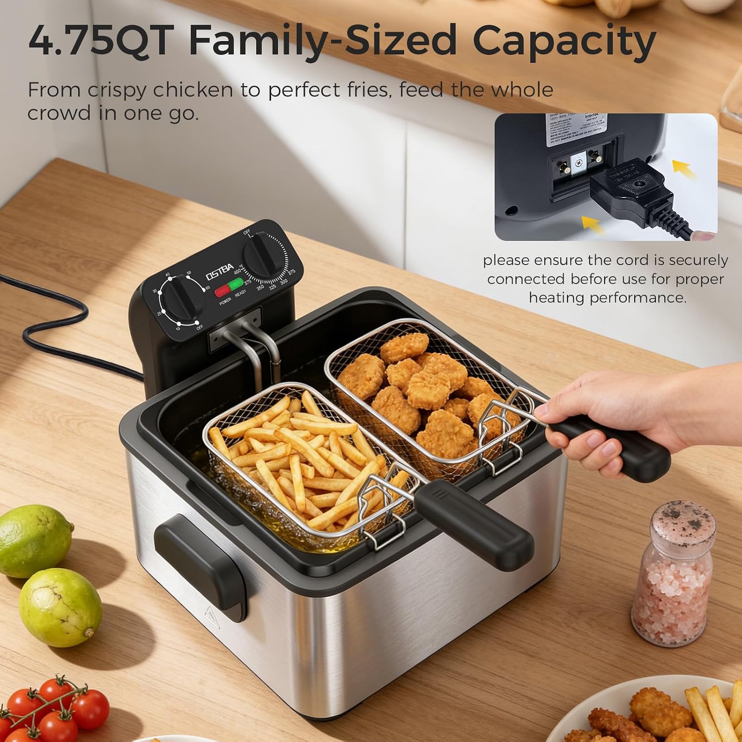 Friggitrice Elettrica con 3 Ce - Deep Fryer Stainless recensione e prezzo