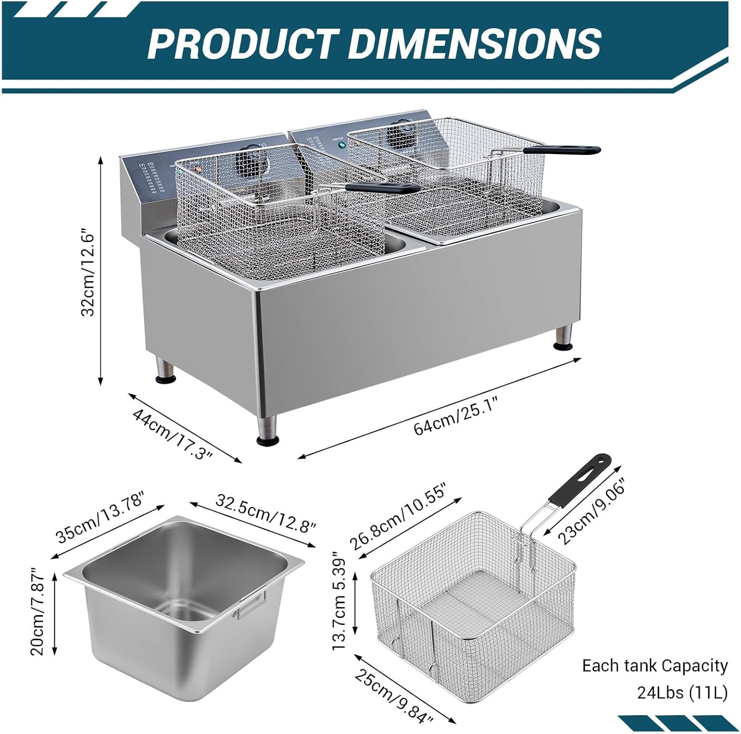 Friggitrice Elettrica Commerci - Deep Fryer Stainless recensione e prezzo
